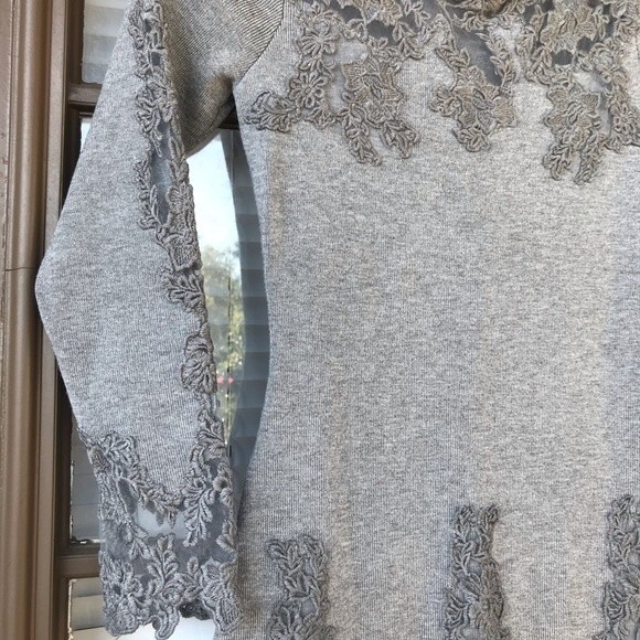 Cyanine Sea Mini Bodycon Wool Dress Gray Size Small - Picture 4 of 6